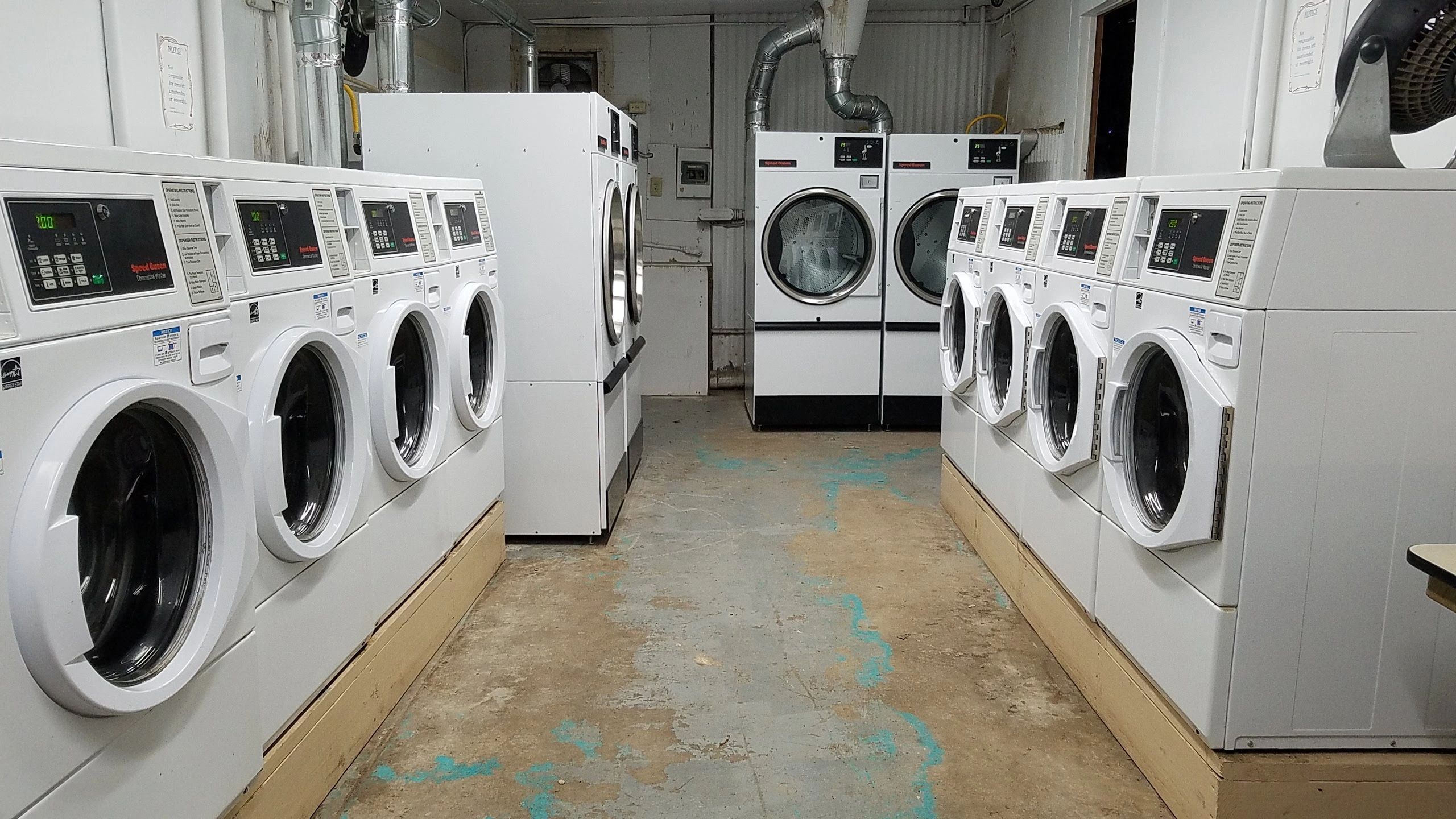Newer Speed Queen commercial washer and dryers
